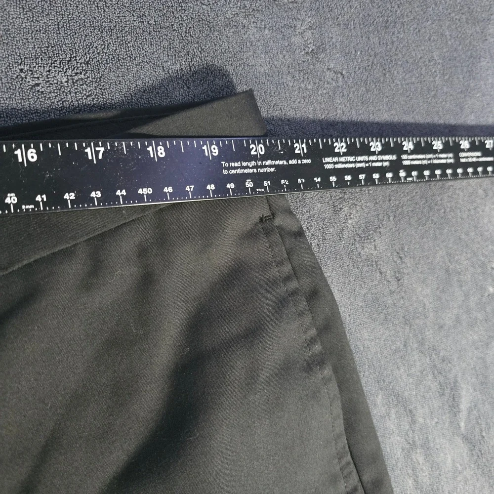 Pronto Uomo Dress Pants Black Straight Leg‎ Career Casual Size 42x32
